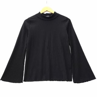 ダブルクローゼット(w closet)のダブルクローゼット ハイネック リブニット カットソー プルオーバー F(カットソー(長袖/七分))