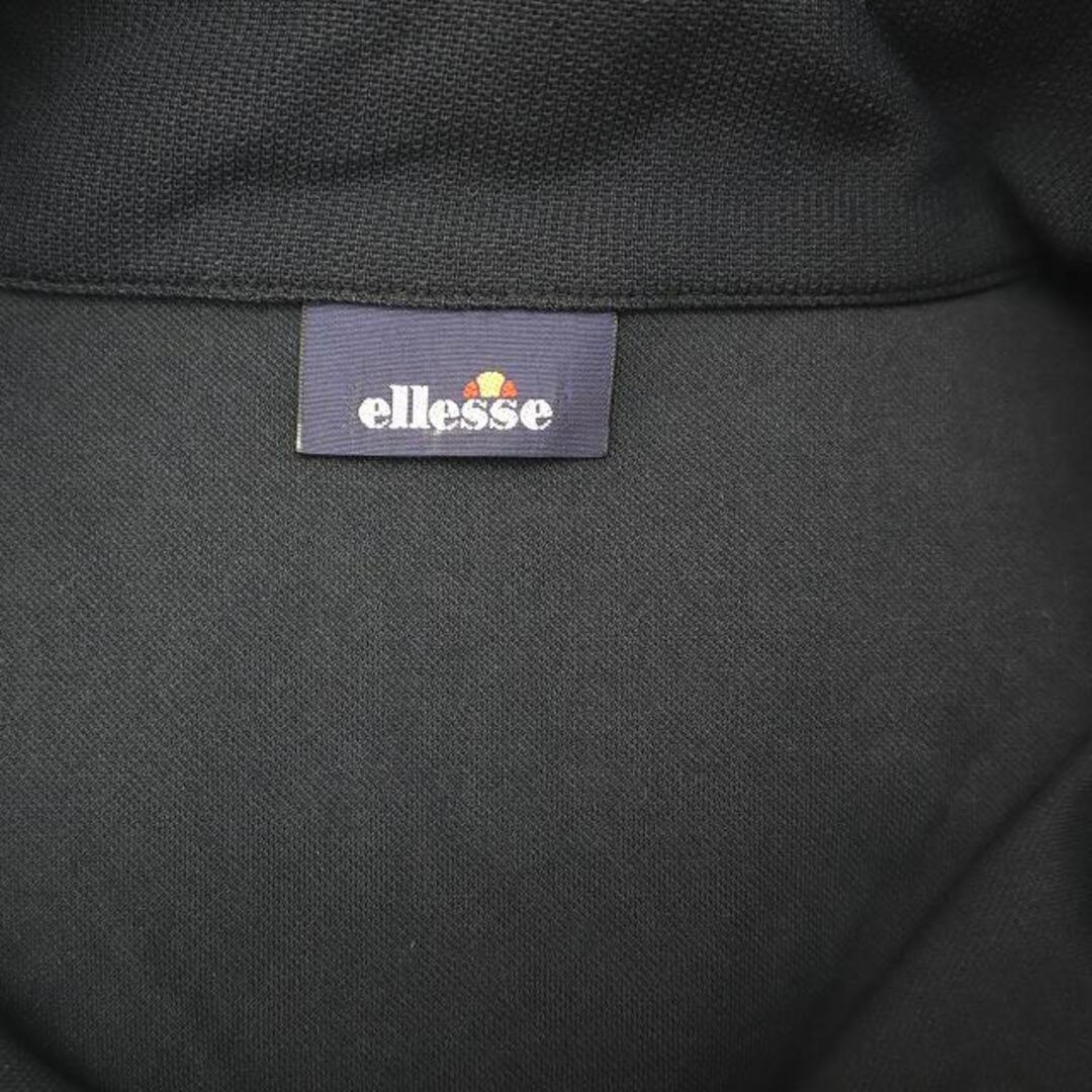 ellesse(エレッセ)のエレッセ 袖部分メッシュ ハーフジップ ポロシャツ トップス M ブラック レディースのトップス(カットソー(長袖/七分))の商品写真