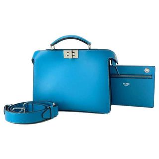 フェンディ(FENDI)のフェンディ ハンドバッグ ピーカブー アイシーユー レザー 7VA530 FENDI 2way ブルー(ハンドバッグ)