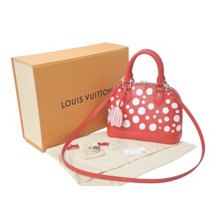 ルイヴィトン(LOUIS VUITTON)の極美品 LOUIS VUITTON ルイヴィトン 草間彌生 アルマBB ハンドバッグ 23SS M21698 ICチップ エピレザー レッド 中古 61320(ハンドバッグ)