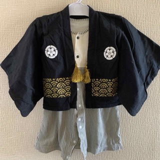 袴ロンパース 男の子　80(和服/着物)