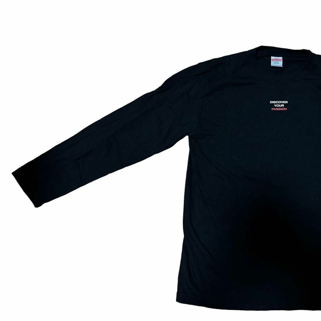 UnitedAthle(ユナイテッドアスレ)のロンT ロングTシャツ　ブラック　United Athle Lサイズ　ブラック メンズのトップス(Tシャツ/カットソー(七分/長袖))の商品写真