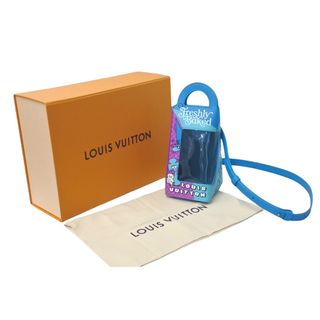 ルイヴィトン(LOUIS VUITTON)の極美品 LOUIS VUITTON ルイヴィトン サンドウィッチ ボックス 2WAY ショルダーバッグ M82029 ICチップ 23SS ブルー 中古 61261(ハンドバッグ)