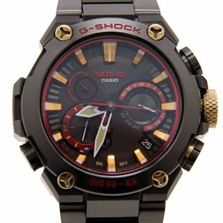 カシオ(CASIO)の美品 カシオ CASIO Gショック G-SHOCK MRG-B2000B-1A4JR チタン 赤備え タフソーラー クロノグラフ モバイルリンク MR-G 多機能 山形カシオ(腕時計(アナログ))