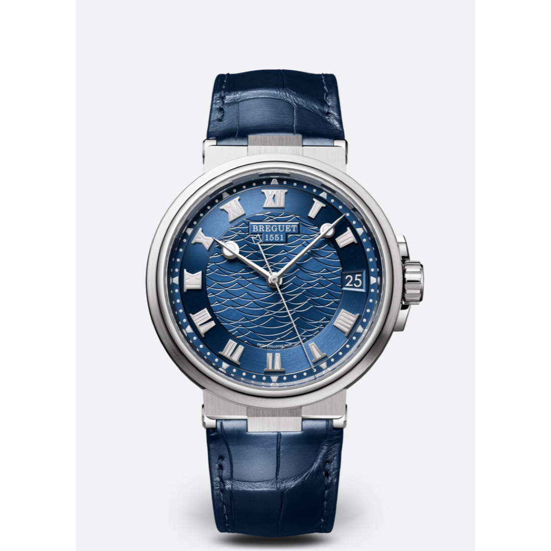 Breguet(ブレゲ)のブレゲ Breguet マリーン 5517BB/Y2/9ZU ブルー メンズの時計(腕時計(アナログ))の商品写真