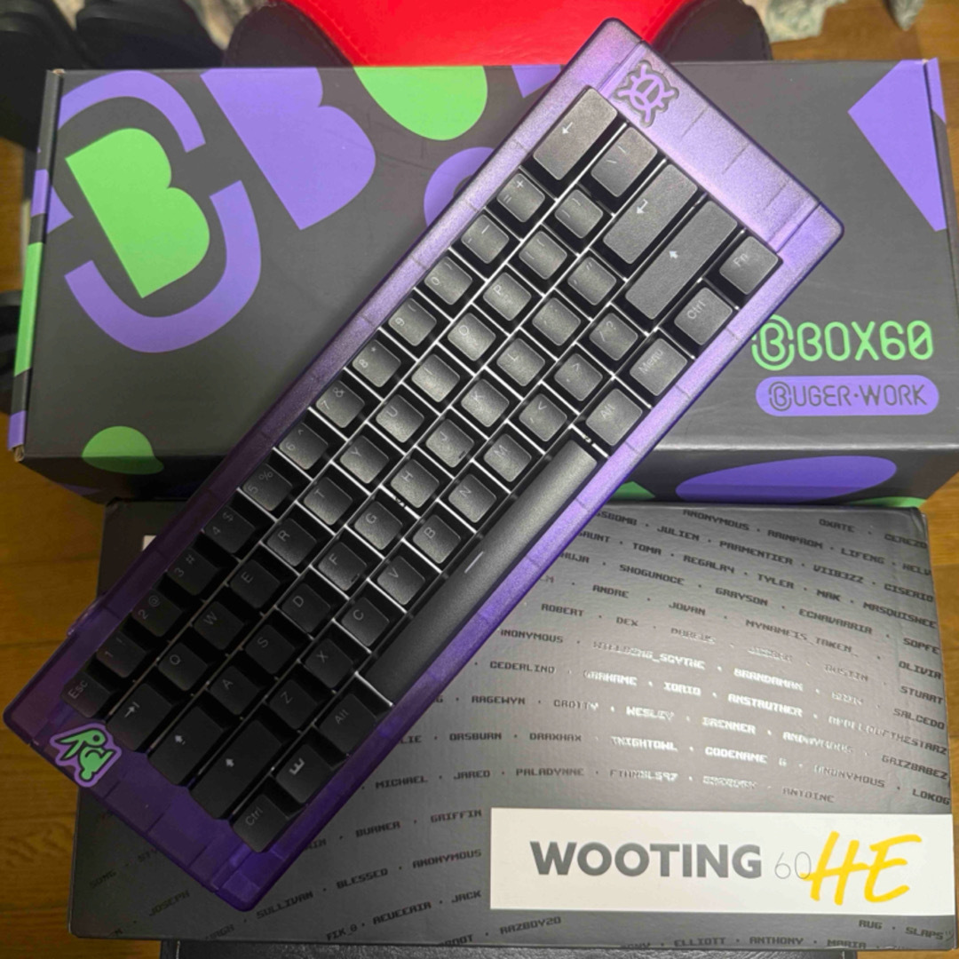 wooting 60he + BBOX60 カスタムキーボードの通販 by Z|ラクマ wooting 60he + BBOX60 カスタムキーボードの通販 by Z|ラクマ