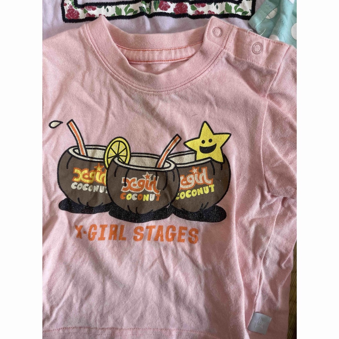 X-girl(エックスガール)の4点セット キッズ/ベビー/マタニティのキッズ服女の子用(90cm~)(Tシャツ/カットソー)の商品写真