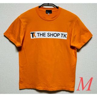 ザショップティーケー(THE SHOP TK)の【ザショップTK】プリントTシャツ バックプリント「STAFF」(オレンジ系)(Tシャツ/カットソー(半袖/袖なし))