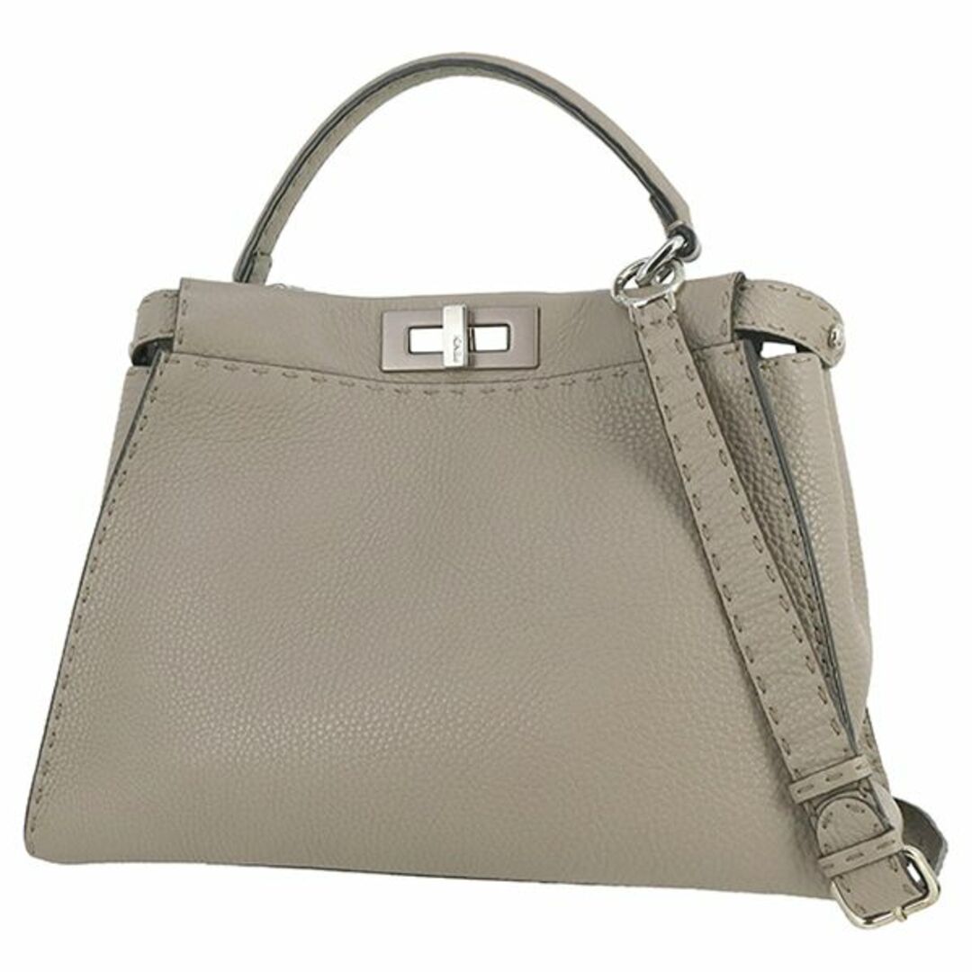 FENDI - フェンディ バッグ レディース 2WAY ピーカブー ミディアム グレージュ 美品 1150