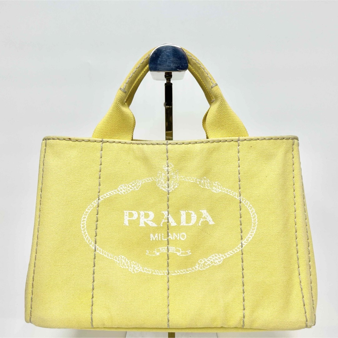 PRADA(プラダ)のPRADA プラダ カナパ S ハンドバッグ イエロー レディースのバッグ(ハンドバッグ)の商品写真