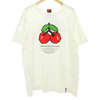 ダブルスタンダードクロージング(DOUBLE STANDARD CLOTHING)のダブルスタンダードクロージング 23AW ピクセル チェリーTシャツ F 白 (Tシャツ(半袖/袖なし))