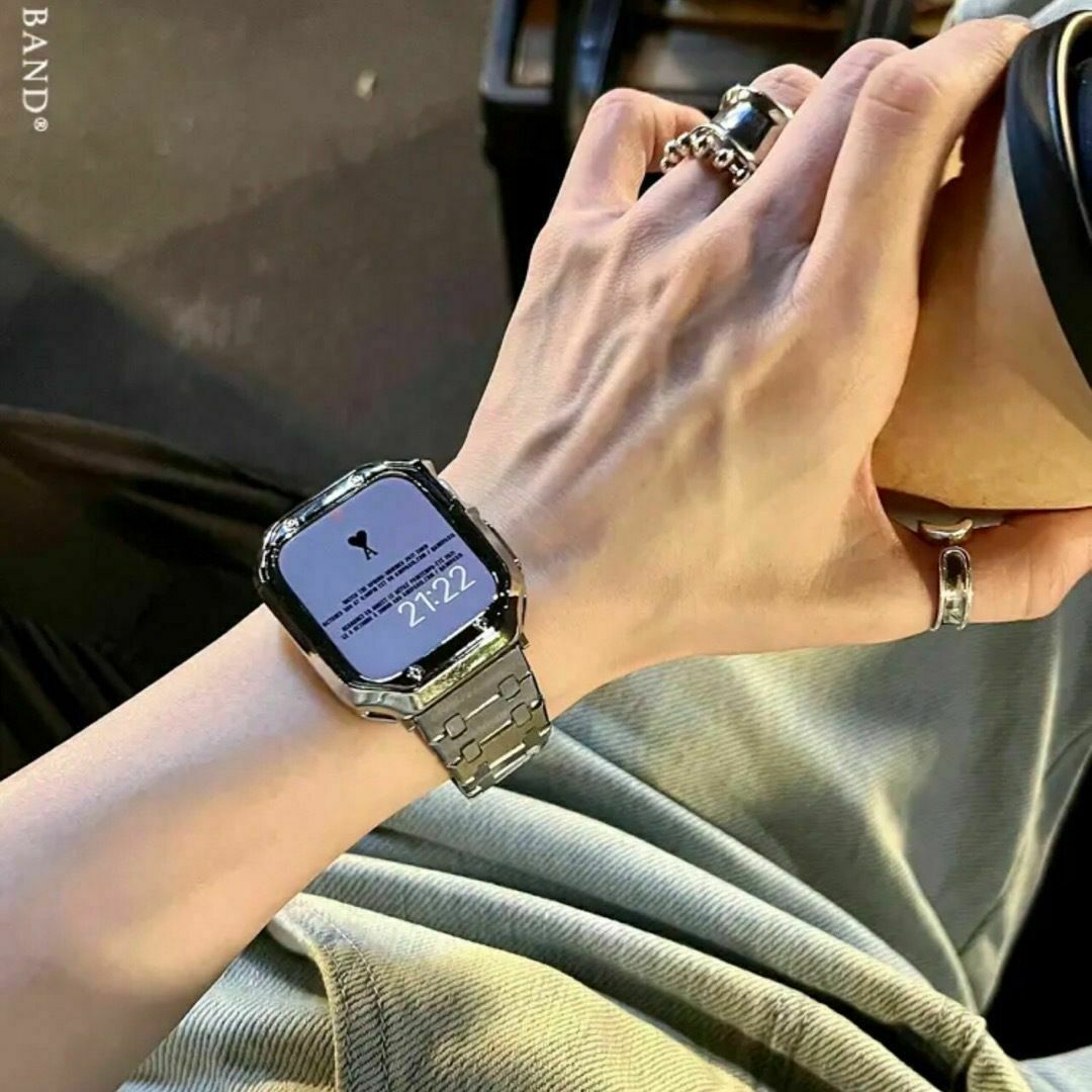 Apple Watch(アップルウォッチ)のApple watch アップルウォッチ バンド ベルト 2点セット　男女兼用 レディースのファッション小物(腕時計)の商品写真