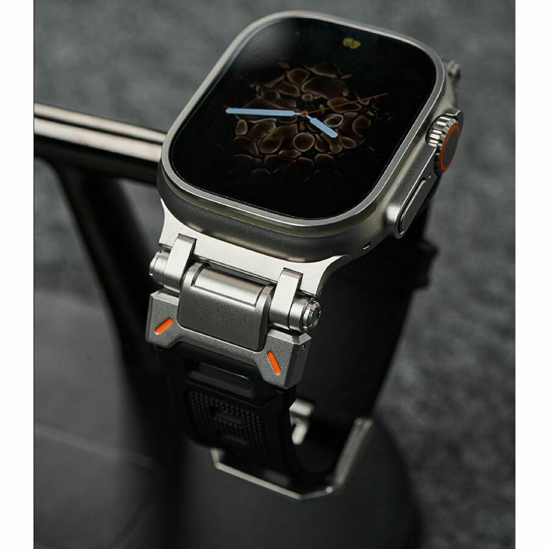 Apple watch アップルウォッチ バンド ベルト シリコーン　ステンレス メンズの時計(金属ベルト)の商品写真