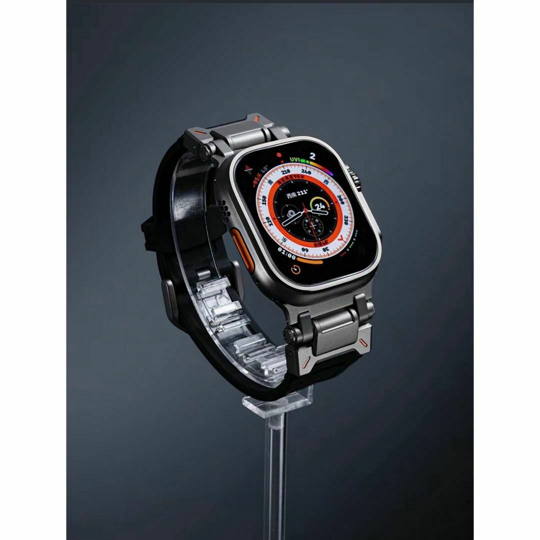 Apple watch アップルウォッチ バンド ベルト シリコーン　ステンレス メンズの時計(金属ベルト)の商品写真