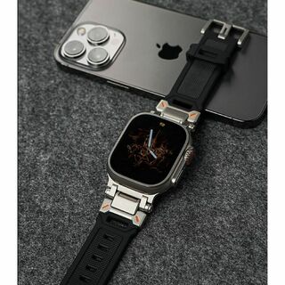 Apple watch アップルウォッチ バンド ベルト シリコーン　ステンレス(金属ベルト)