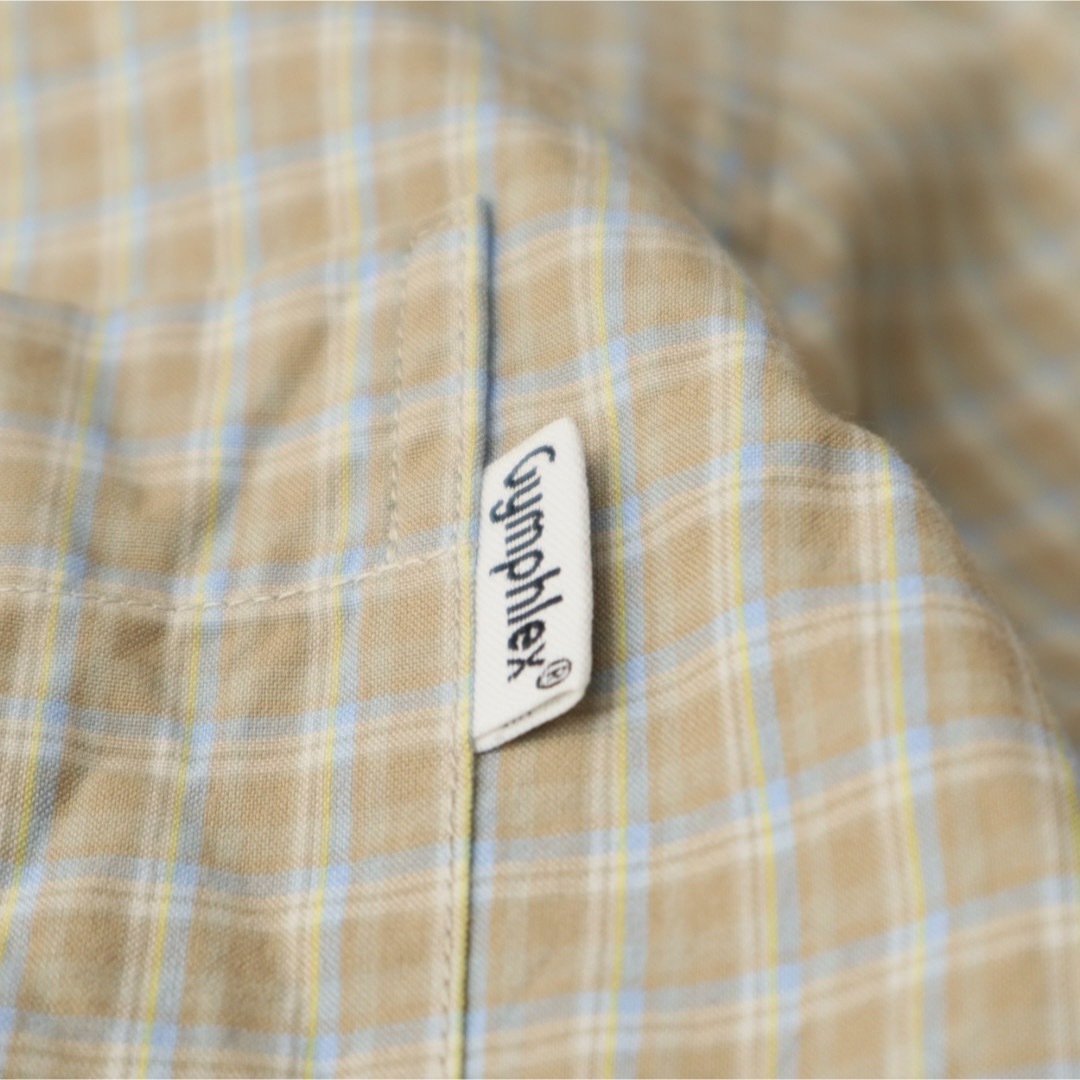 GYMPHLEX(ジムフレックス)のGymphlex ジムフレックス チェック バンドカラーシャツ メンズのトップス(シャツ)の商品写真