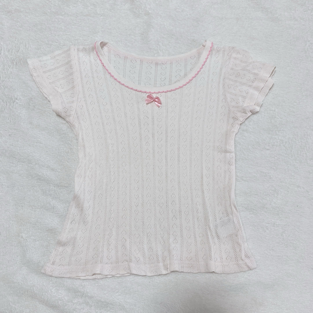 かな様専用♡女の子肌着　半袖肌着　5枚セット キッズ/ベビー/マタニティのキッズ服女の子用(90cm~)(下着)の商品写真