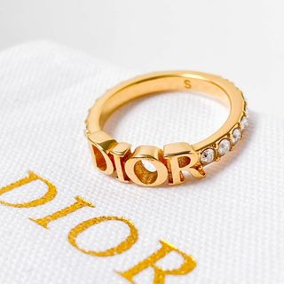 クリスチャンディオール(Christian Dior)の美品＊ ディオール dior CD リング 指輪 ゴールド レディース Y270(リング(指輪))