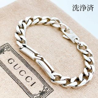 グッチ(Gucci)の【洗浄済】グッチ GUCCI 925 ブレスレット シルバー メンズ 903(ブレスレット)