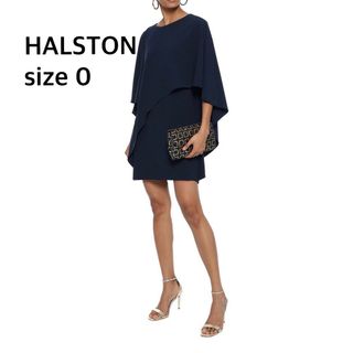 セオリー(theory)の最終お値下げ【新品未使用】HALSTON レイヤードストレッチクレープワンピース(ひざ丈ワンピース)