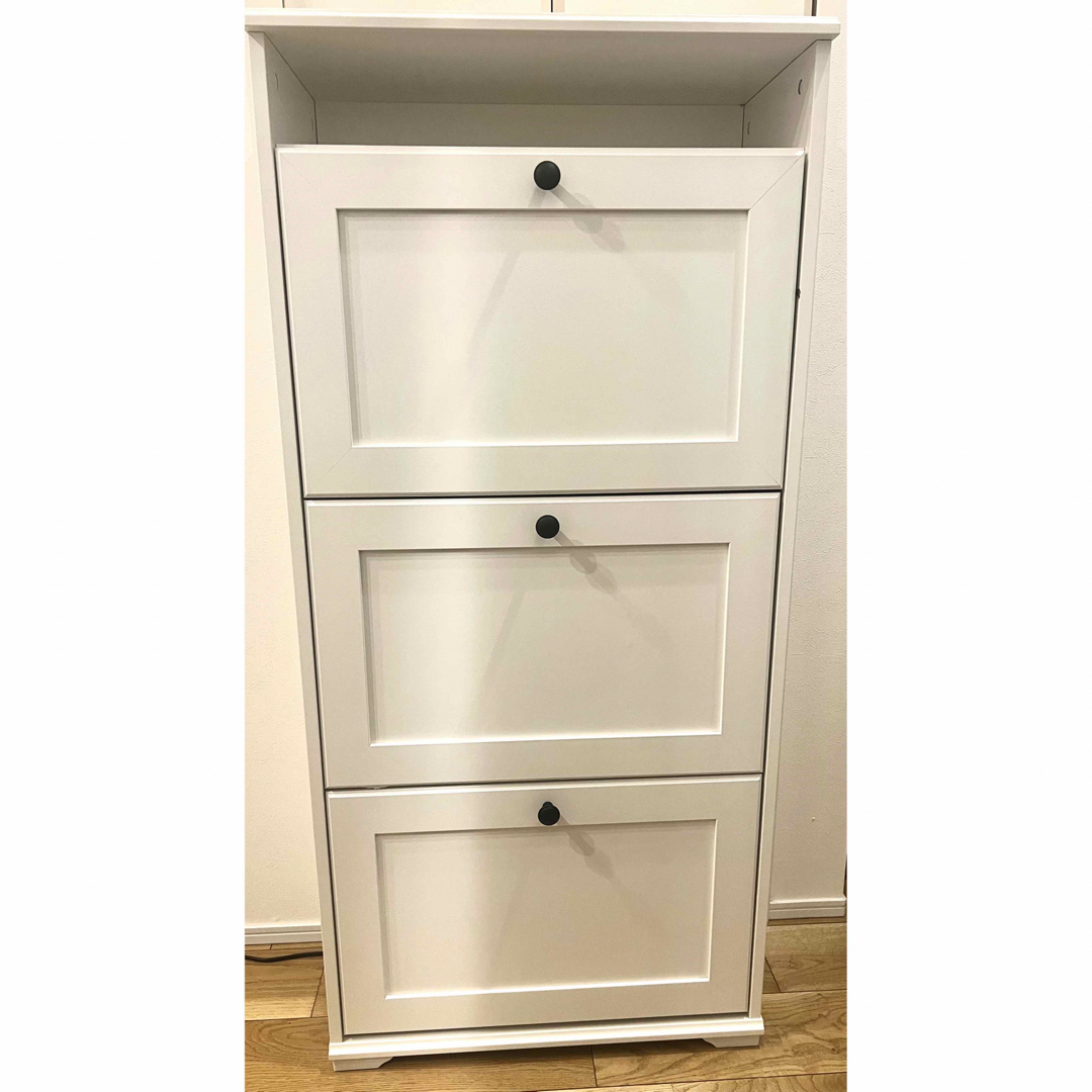 ホワイト 1/13まで IKEA ブルサリシューズラック 羨ましい ホワイト 1/13まで IKEA ブルサリシューズラック 羨ましい