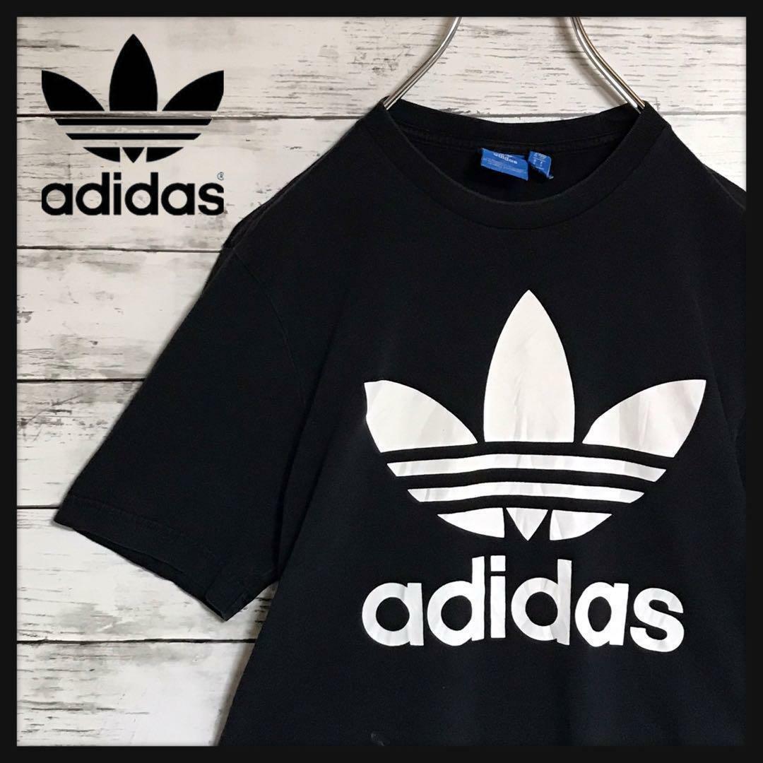 adidas(アディダス)の【人気定番】アディダス　センターデカロゴTシャツ　ブラック　A528 メンズのトップス(Tシャツ/カットソー(半袖/袖なし))の商品写真