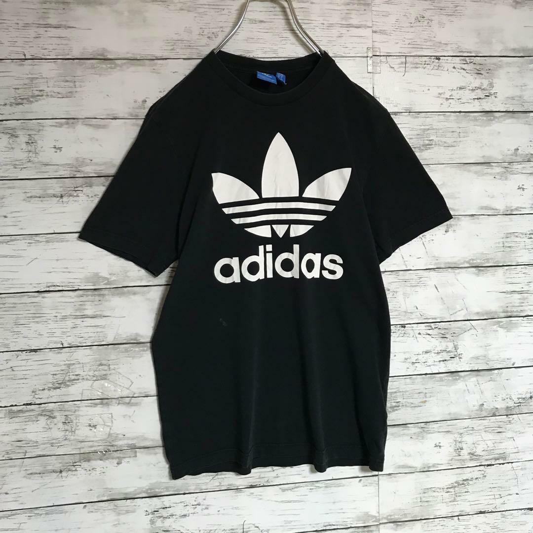 adidas(アディダス)の【人気定番】アディダス　センターデカロゴTシャツ　ブラック　A528 メンズのトップス(Tシャツ/カットソー(半袖/袖なし))の商品写真