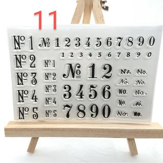 １１．クリアスタンプ＊数字⑥(その他)