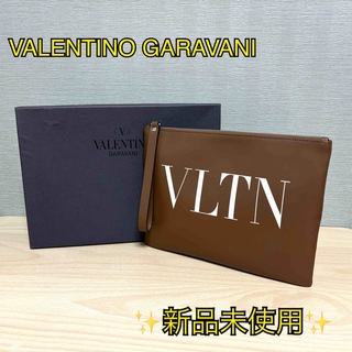 valentino garavani - 新品未使用✨ヴァレンティノガラヴァーニ レザー VLTNデカロゴ クラッチバッグ