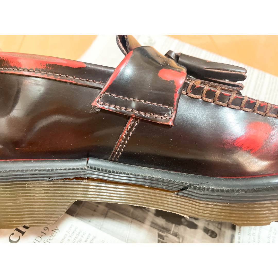 Dr.Martens(ドクターマーチン)のドクターマーチン　赤ローファー レディースの靴/シューズ(ローファー/革靴)の商品写真