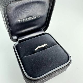 ティファニー(Tiffany & Co.)のティファニー ダイヤ 9P pt 950 カーブ ド バンド リング 6.5 号(リング(指輪))