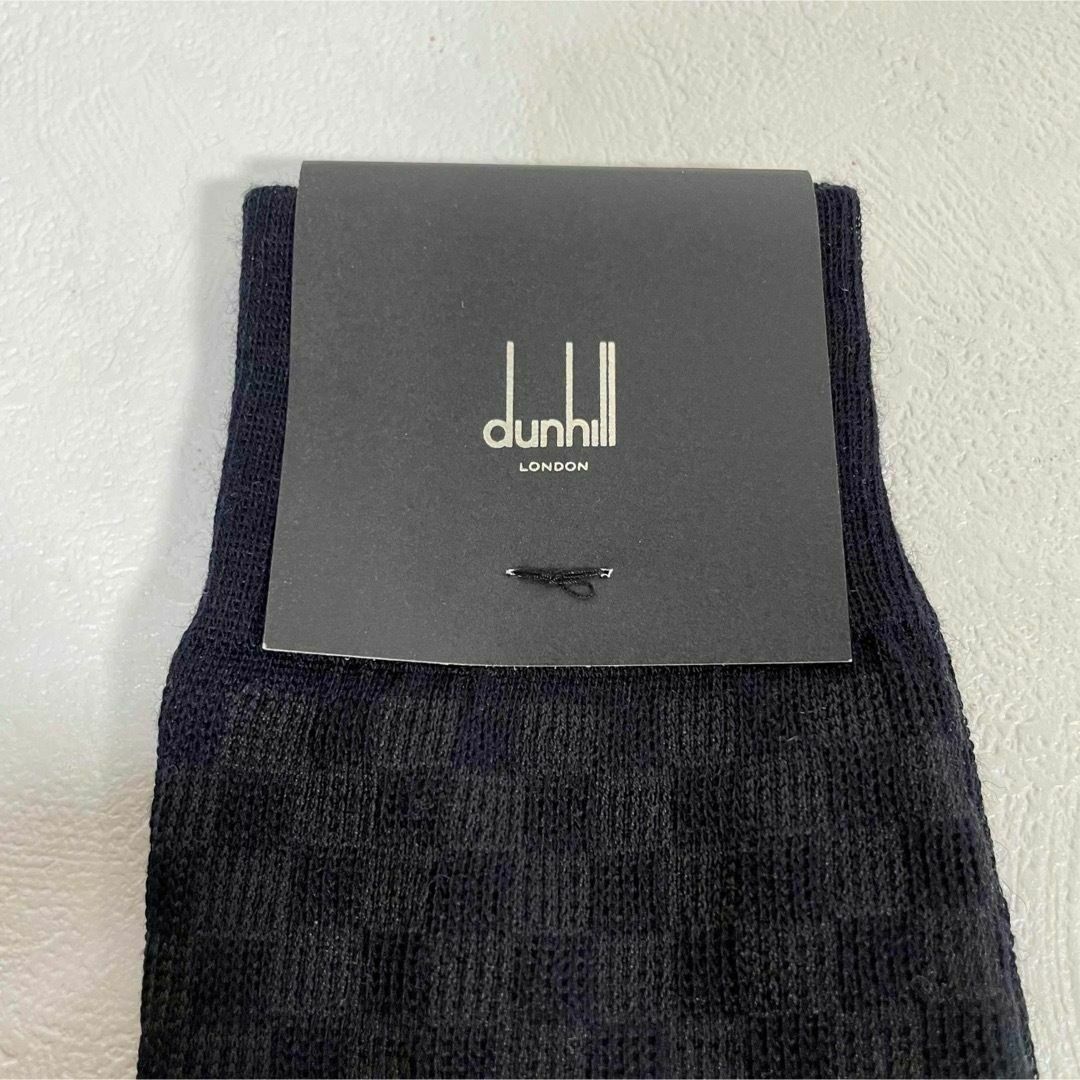 Dunhill(ダンヒル)のdunhill ダンヒル チェック柄 ビジネスソックス 靴下 新品 メンズのレッグウェア(ソックス)の商品写真