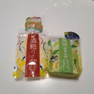 ピーディーシー(pdc)のワフードメイド　酒粕パック&宇治抹茶酵素洗顔(パック/フェイスマスク)