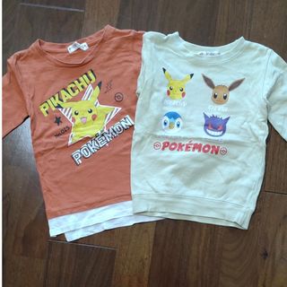 ポケモン(ポケモン)のポケモン　ロンTトレーナーセット　１００センチ(Tシャツ/カットソー)