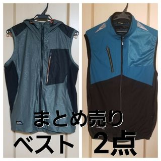 ワークマン(WORKMAN)のベスト2点まとめ売り　春夏　アウトドア　作業服　現場服　ワークマン　トラ(ベスト/ジレ)