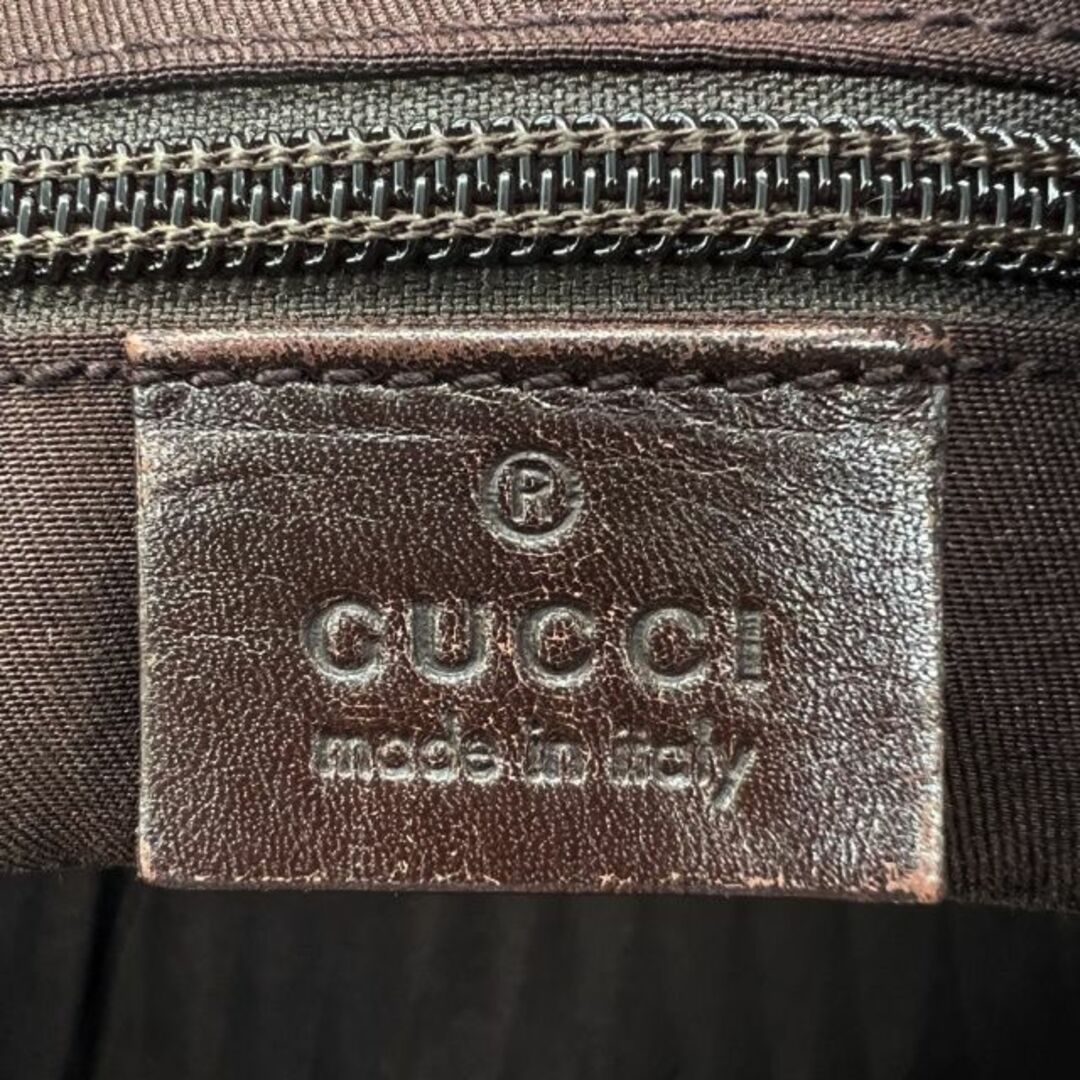 Gucci(グッチ)のGUCCI グッチ ショルダーバッグ 斜め掛け 肩掛け GGキャンバス ベージュ ブラウン メンズ レディース 145857 メンズのバッグ(ショルダーバッグ)の商品写真