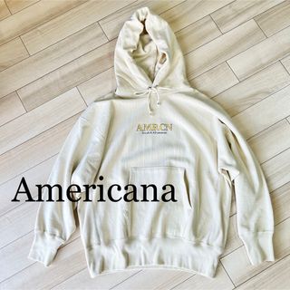 アメリカーナ(AMERICANA)の【美品americanaロゴフーディ】(トレーナー/スウェット)