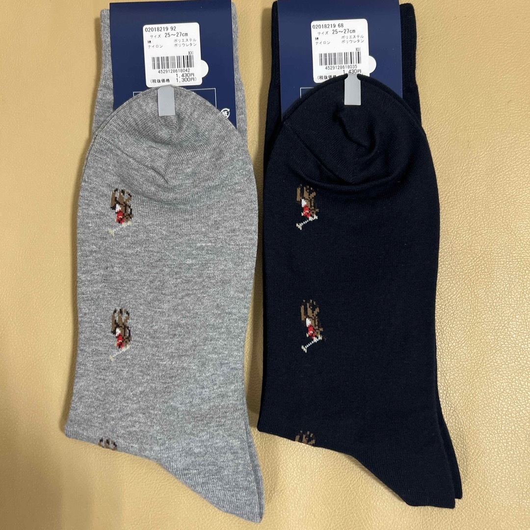 POLO RALPH LAUREN(ポロラルフローレン)の人気品‼️新品　男性　ポロラルフローレン　綿ソックス2足組　送料無料 メンズのレッグウェア(ソックス)の商品写真