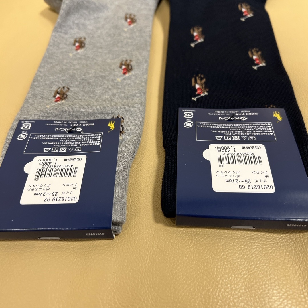 POLO RALPH LAUREN(ポロラルフローレン)の人気品‼️新品　男性　ポロラルフローレン　綿ソックス2足組　送料無料 メンズのレッグウェア(ソックス)の商品写真