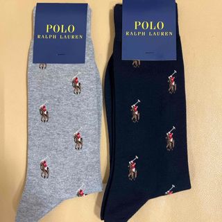 ポロラルフローレン(POLO RALPH LAUREN)の人気品‼️新品　男性　ポロラルフローレン　綿ソックス2足組　送料無料(ソックス)