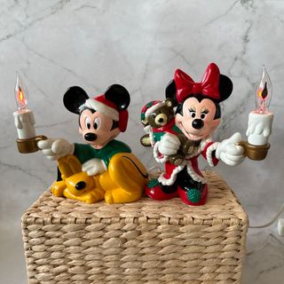 ディズニー(Disney)のレア　ディズニー　ミッキー　ミニー　クリスマス　ライトインテリア　ランタン(置物)