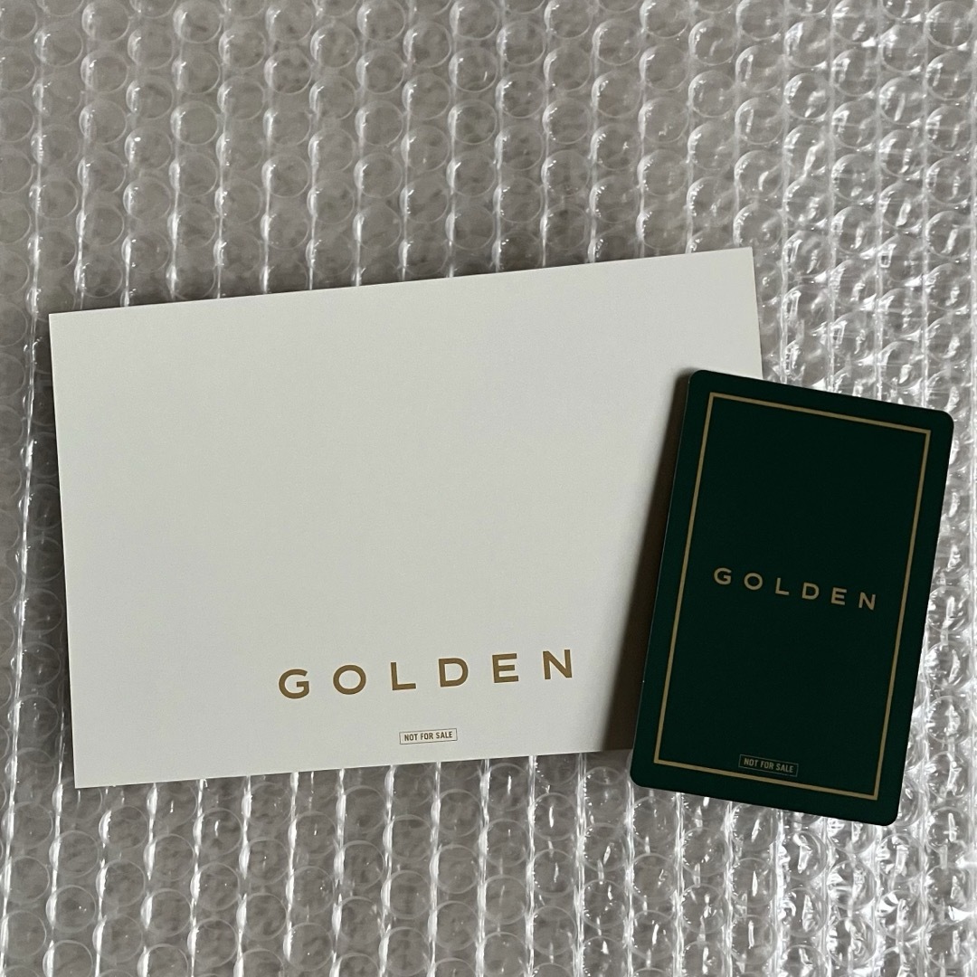 防弾少年団(BTS)(ボウダンショウネンダン)のBTS JUNGKOOK 'GOLDEN' ユニバ  限定特典  トレカ セット エンタメ/ホビーのタレントグッズ(アイドルグッズ)の商品写真