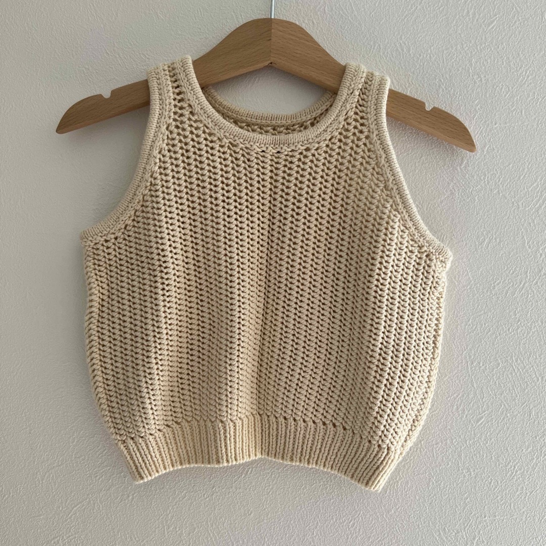 Misha & Puff(ミーシャアンドパフ)のMisha&Puff / NetStitchTank キッズ/ベビー/マタニティのキッズ服女の子用(90cm~)(ニット)の商品写真