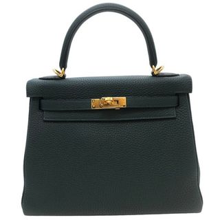 エルメス(Hermes)の　エルメス HERMES ケリー25 内縫い U刻印 ヴェールシプレス・ ゴールド金具 トゴ レディース ハンドバッグ(ハンドバッグ)