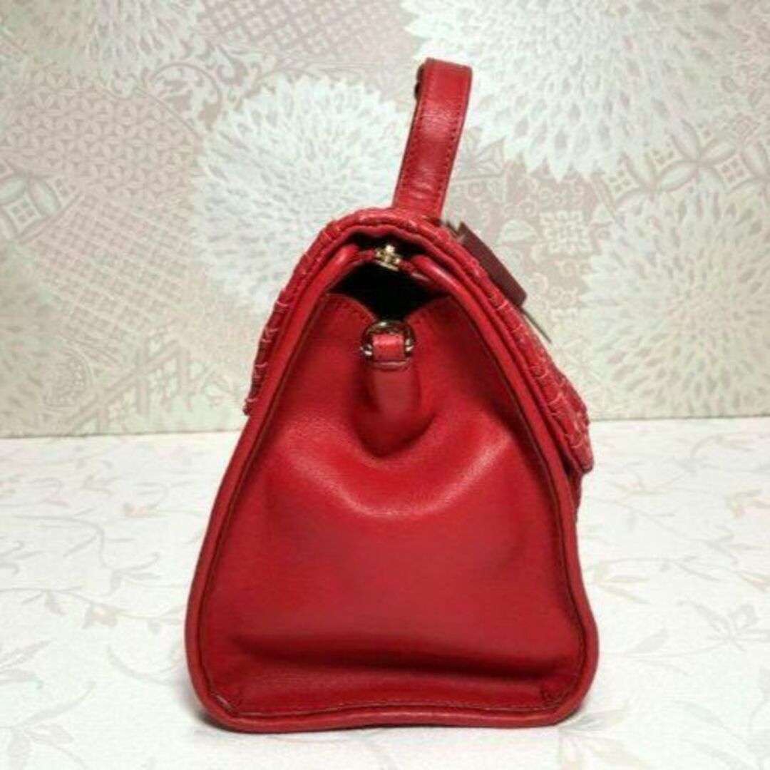 ZANELLATO(ザネラート)の【新品・未使用】ザネラート　レディース　ハンドバック　ショルダーバッグ　革　赤 レディースのバッグ(ショルダーバッグ)の商品写真