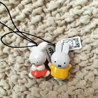 ミッフィー(miffy)のミッフィーストラップ2個SET✩新品未使用品！(キャラクターグッズ)