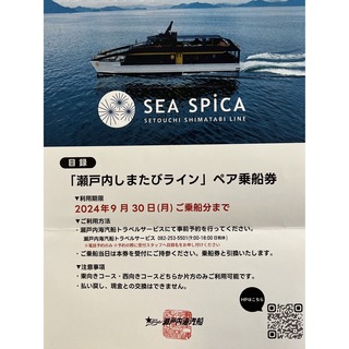 ★yuki様専用★SEA SPiCA シースピカ 片道ペア乗船券(その他)