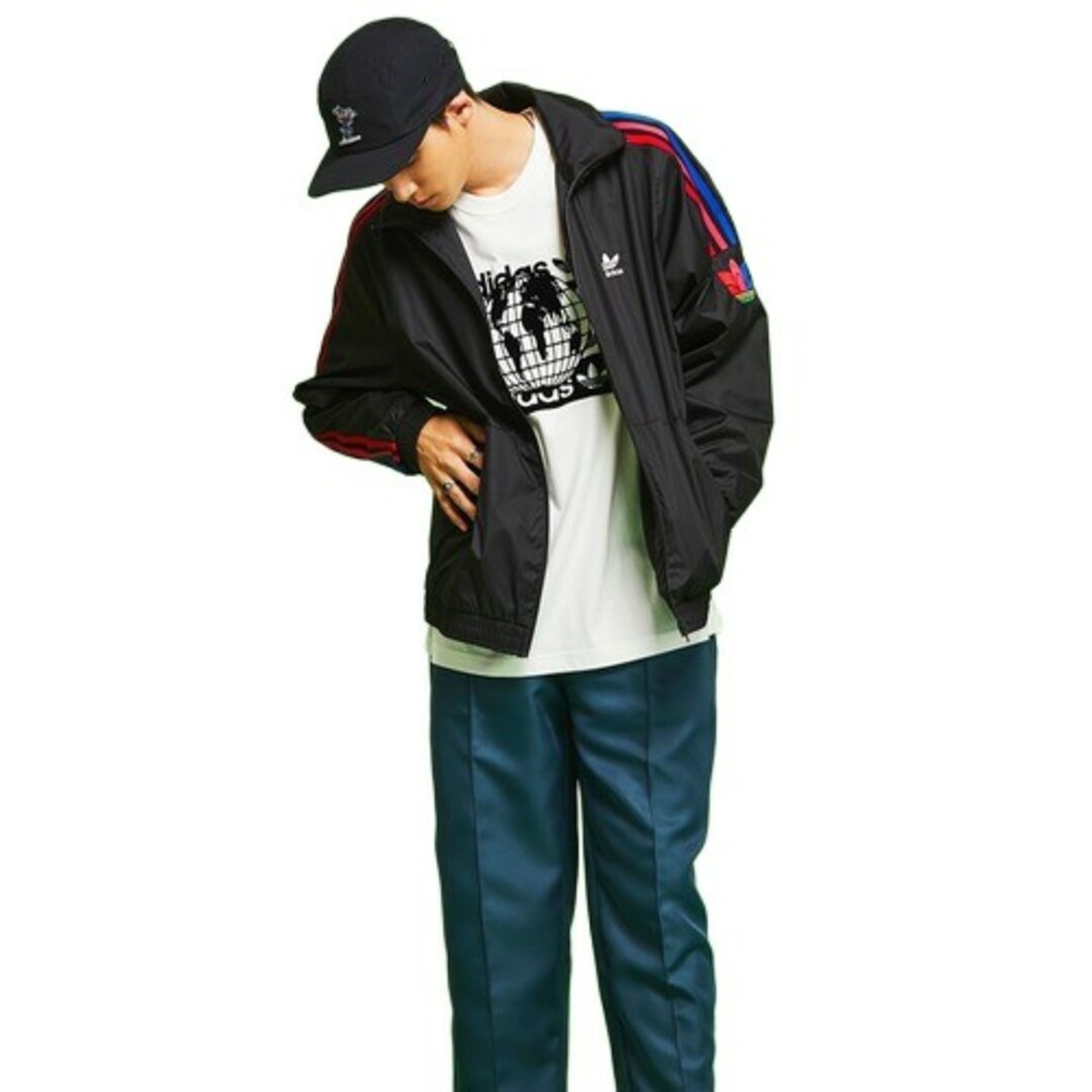 adidas(アディダス)のadidas★ルーズフィット トラックジャケット★黒★2XL★男女兼用 メンズのジャケット/アウター(ナイロンジャケット)の商品写真