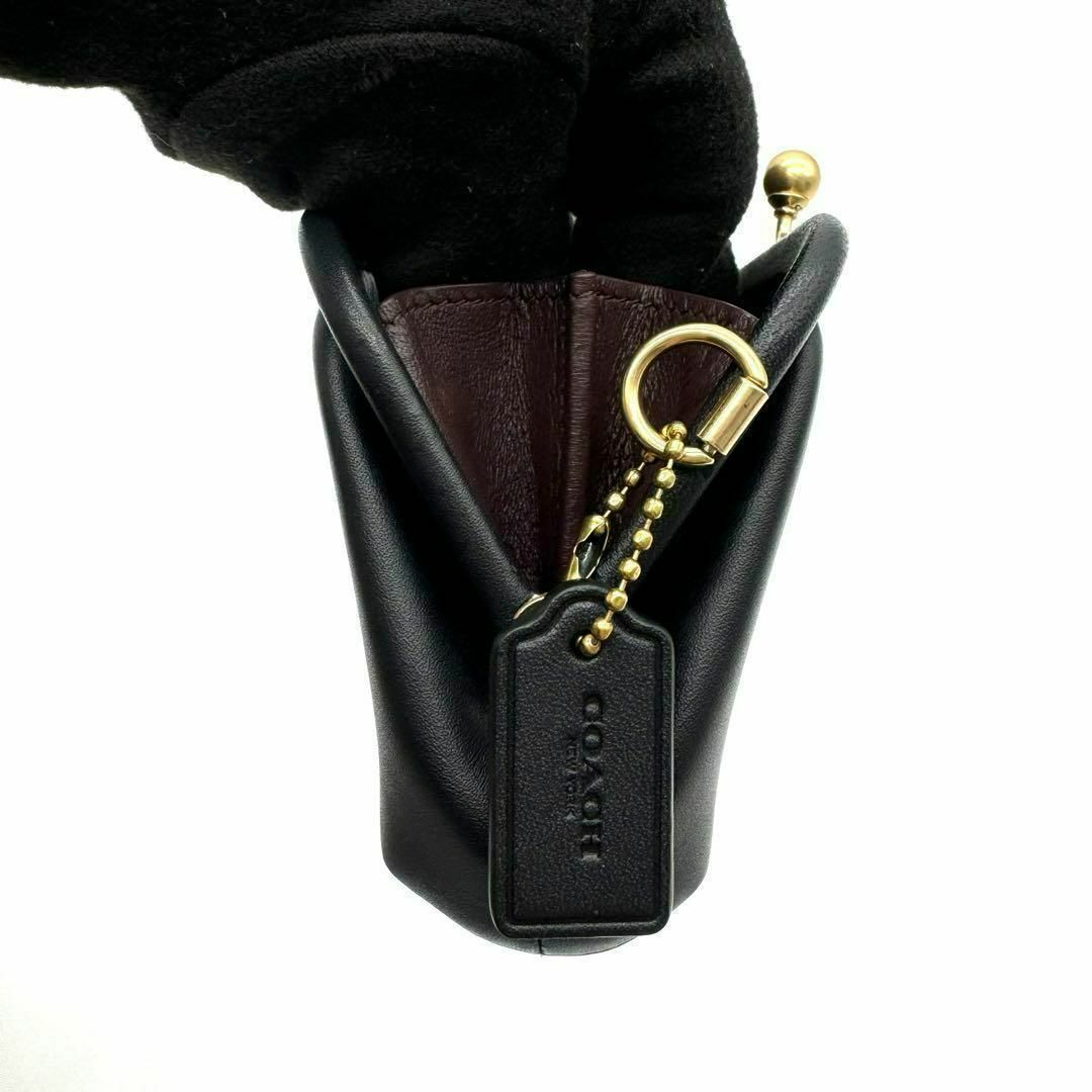COACH(コーチ)の極美品✨COACH コーチ キスロックコインケース がまぐち財布 小物入れ レディースのファッション小物(財布)の商品写真