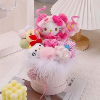 ハローキティ(ハローキティ)のハローキティ サンリオ ぬいぐるみブーケ 花束 キティちゃん バルーンブーケ(キャラクターグッズ)